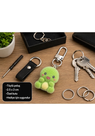 Torty Sevimli Peluş Kaplumbağa Charm Anahtarlık Mini Çanta Aksesuarı Hediye