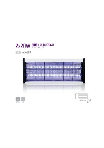 40w Elektrikli Uv Led Işıklı Sinek Öldürücü Sinek Kovucu Işık
