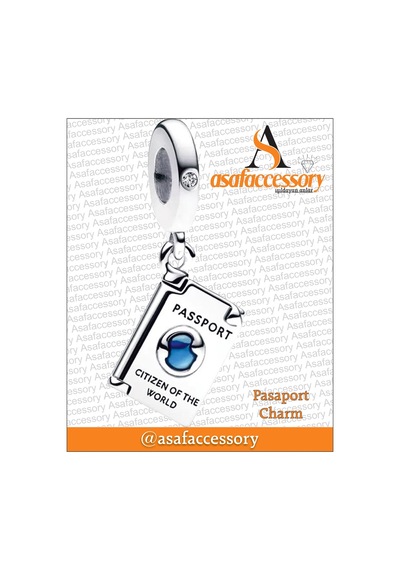 Pasaport Charm Asafaccessory Mavi