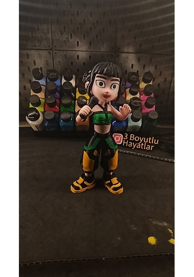 K-pop Demon Hunters Zoey Hareketli Figür 20cm