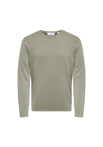Only & Sons Onsgarson 12 Wash Crew Knıt Noos Erkek Gri Kazak - 22006806