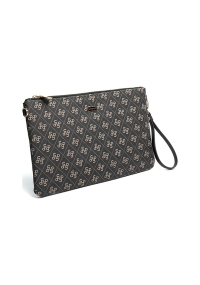Silver Polo Sp1034 Kadın Portföy & Clutch Monogram Füme-siyah