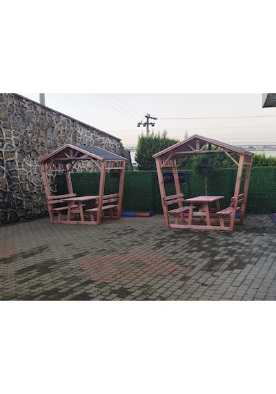 Pergola Kamelya Bahçe Gölgelik P40 Maun