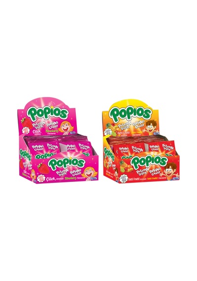 Hleks Patlayan Şeker Popios Tutti Frutti Çilek 4 Gr 40+40 Adet