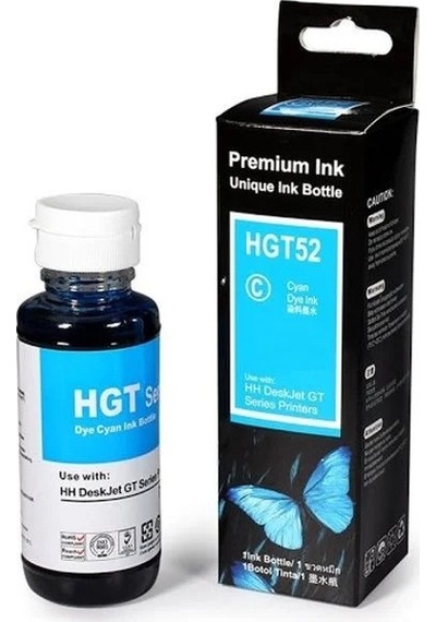 Hp M0h54ae-gt52 Uyumlu Mavi Mürekkep Kartuşu 5.000 Sayfa-90 Ml