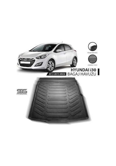 Hyundai İ30 Bagaj Havuzu 2012-2015 Arası Havuzlu Bagaj Paspası