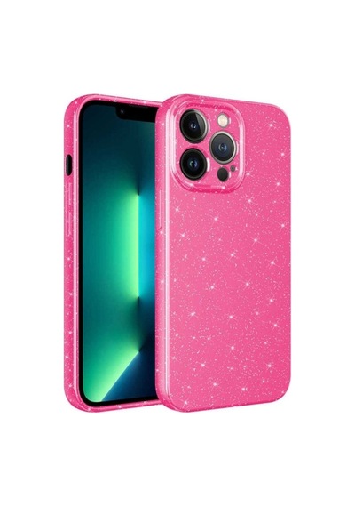 Apple Uyumlu iPhone 12 Pro Max Kılıf Kamera Korumalı Simli Lüks Zore Koton Kapak Pembe Koyu