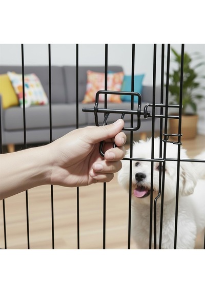 Pet Trex Köpekler İçin 60 Cm Egzersiz Oyun Parkı Sekiz 60 Cm X 60 Cm Kapılı Yüksek Paneller