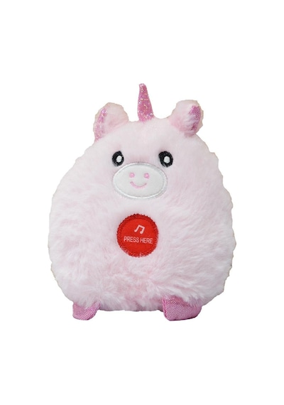 Sevimli Sesli Mini Unicorn Peluş Pembe 10 Cm - Uyku Ve Oyun Arkadaşı Peluş Oyuncak Pembe