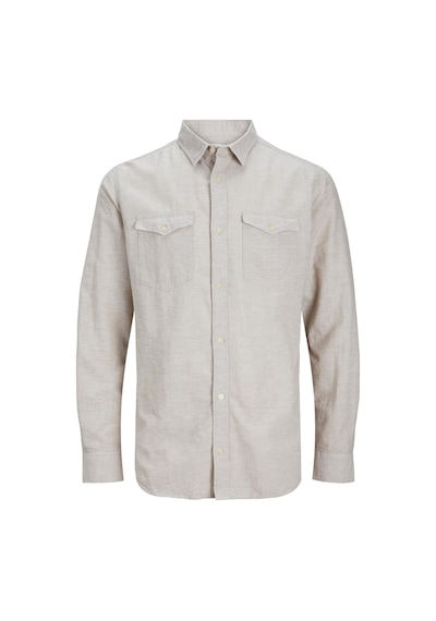 Jack & Jones Jack Jones Erkek Keten Gömlek 12251713 Açık Yeşil