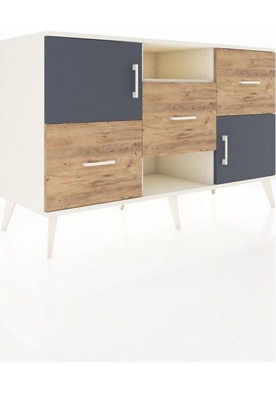Hyperion Konsol 2 Raflı 3 Çekmeceli 2 Kapaklı 132x44x83 Aytaşı-antrasit/çam Antrasit/çam Hyperion Konsol 2 Raflı 3 Çekmeceli 2 Kapaklı 132x44x83 Aytaşı-antrasit/çam Antrasit/çam