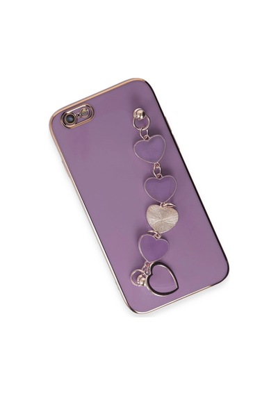 Apple  Uyumlu  iPhone 6 Kılıf Esila Silikon Mor