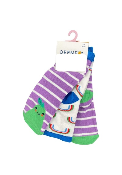 Defne Baby 3lü Bebek Çorabı K018-22 Mor