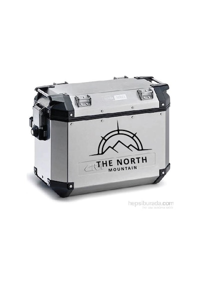 The North Mountain Motosiklet Çanta Sticker Etiket Modeli