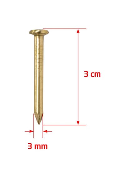 Çelik Beton Çivisi Sarı 3x30 Mm 100 Lü Paket