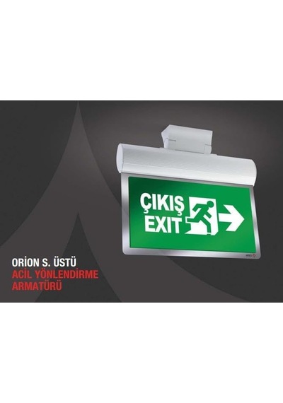 Arsel Orion Aeb-30223-l Acil Çıkış Yönlendirme Armatürü Sürekli Ve Kesintide 180 Dak. Yanan 10xf Led