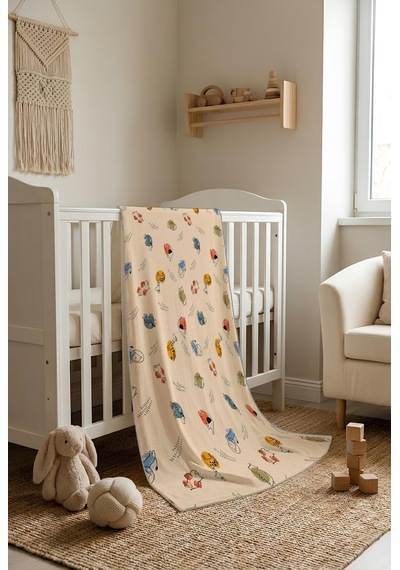 Hayvan Desenli Soft Touch Termal Bebek Battaniyesi Cbt0001 Renkli