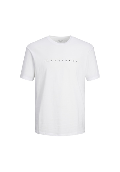 Jack & Jones Kisa Kollu Logo Baskili Tisört - Çocuk 12237435 White Siyah Jack & Jones Kisa Kollu Logo Baskili Tisört - Çocuk 12237435 White Siyah