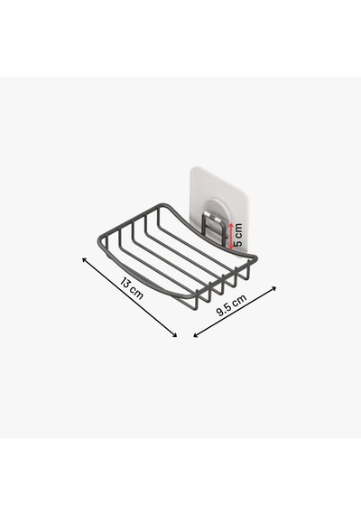 Teknotel Yapışkanlı Sabunluk Mat Siyah St165 Siyah