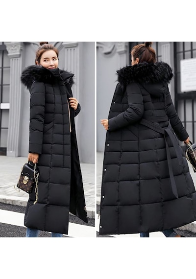 Toridas Günlük Kışlık Tam Boy Şişme Kadın Mont Bt180siyah 001