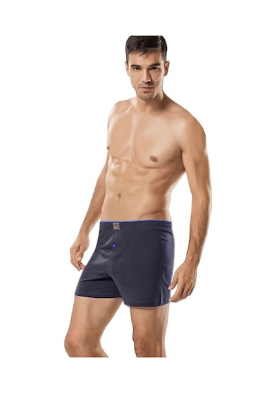 Tutku 4'Lü Paket Düğmeli Erkek Boxer Şort Boxer