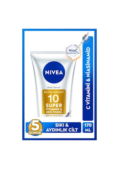 Super10 Serum Etkili Vücut Losyonu Spf15 170 Ml,5 Günde Aydınlatıcı,c Vitamini,niasinamid