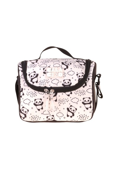 Calacilo Sweet Kız Çocuk Panda Baskılı Siyah Isı Yalıtımlı Okul Beslenme Çantası - C4060