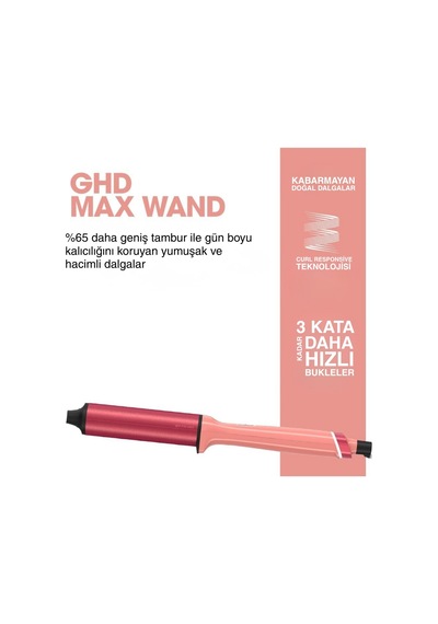 Jelly Chronos Curve Max Wand (38Mm) Saç Maşası - Candy Coral Jelly Chronos Curve Max Wand (38Mm) Saç Maşası - Candy Coral