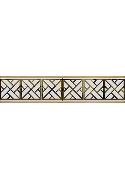 Da1238dbg Arex Dresuar , Antre Hol Rafı Safirmeşe-beyaz-gold 120cm