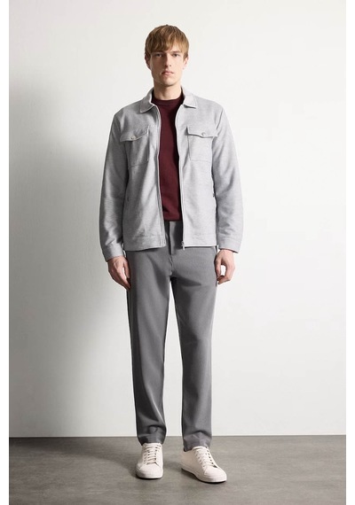Defacto Slim Fit Astarlı Mevsimlik Gri Erkek Mont D7533ax/gr221