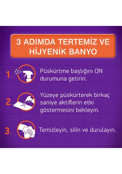 Cillit Bang Banyo Kir ve Kireç Sökücü Sprey 750 ML
