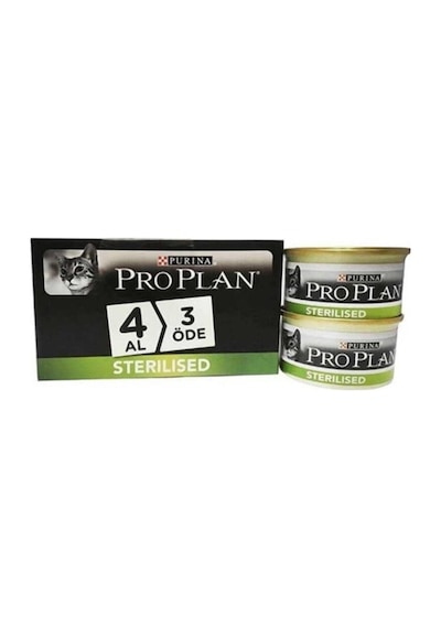 Proplan Sterilised Somonlu Kısırlaştırılmış Kedi Konservesi 85 Gr 24 Adet