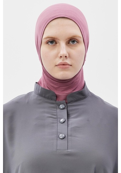 Altobeh Kadın Tesettür Pratik Boyunluklu Hijab - Sporcu Bone Maron Gülkurusu