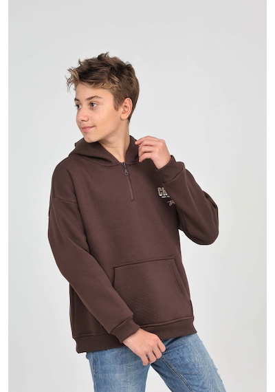 Toontoy Kids Toontoy Erkek Çocuk Create Baskılı Sweatshirt Kahverengi