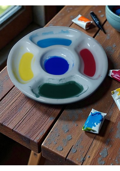 Toprakana Art Avuç İçi Seramik Porselen Palet El Yapımı