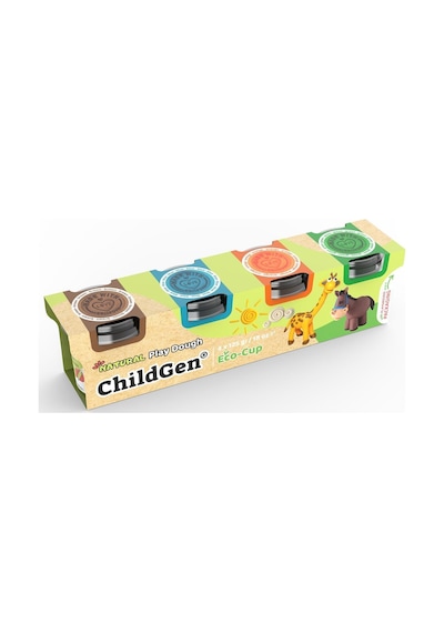 Doğal Oyun Hamuru - 4'lü Standart Set 125gr X 4