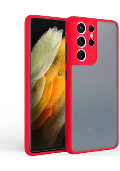 Sm Galaxy Uyumlu S21 Ultra Ultra Kamera Korumalı Premium Silikon Kılıf- 5775 Lacivert