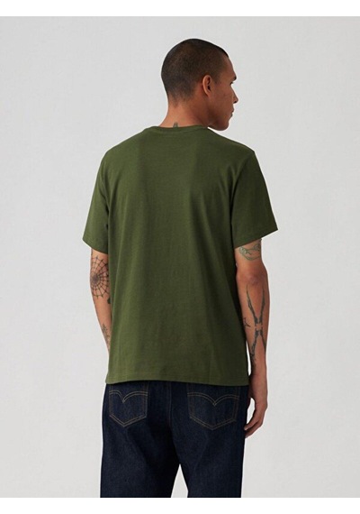 Levi's Lse Ss Relaxed Fit Tee Serif Logo Kombu Yeşil Erkek T-shirt A2082-0259-4736 Haki