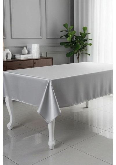 Kristal Monoray Kumaş Açık Gri Masa Örtüsü Dikdörtgen 140x200 Cm - 762 Çok Renkli
