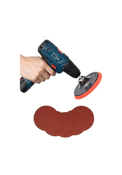 1000 Adet 115 Mm Cırt Zımpara Kağıdı 150 Kum Avuç Taşlama Spiral Uyumlu Velcro Deliksiz Cırtlı Zımpara