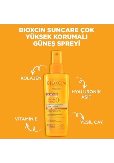 Sun Care Spf 50 Yüz Güneş Kremi 50 Ml Karma Yağlı Cilt Ve Vücut Güneş Spreyi 200 Ml