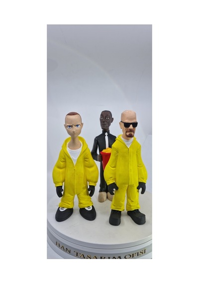 Breaking Bad 3 Lü Figür Set 20 Cm Walter White Jesse Pinkman Gustavo Fring