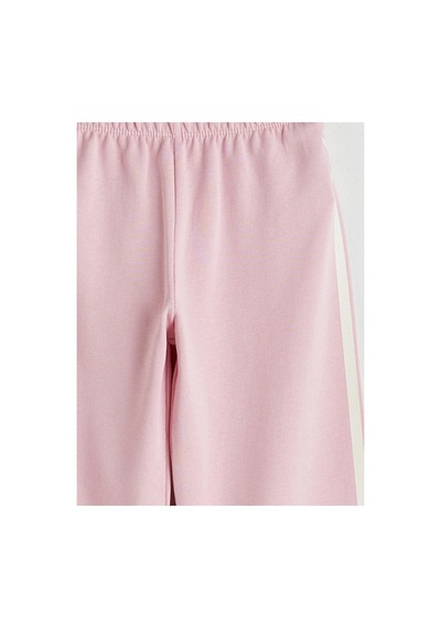LC Waikiki Lcw Kids Pembe Çizgi Desenli Kız Çocuk Eşofman Altı Pınk Lılac