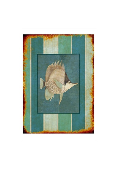 Bedeko Sevimli Balık Modern Ahşap Tablo 50 Cm X 70 Cm