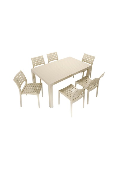 Mandella Wood 90x150 Cafe Sandalye Masa Takımı Çölbeji Diğer