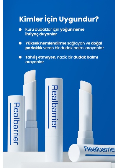 Hassas Cilt Bariyerine Bakım Yapan Nemlendirici Dudak Balmı Realbarrıer Extreme Moisture Lip Balm
