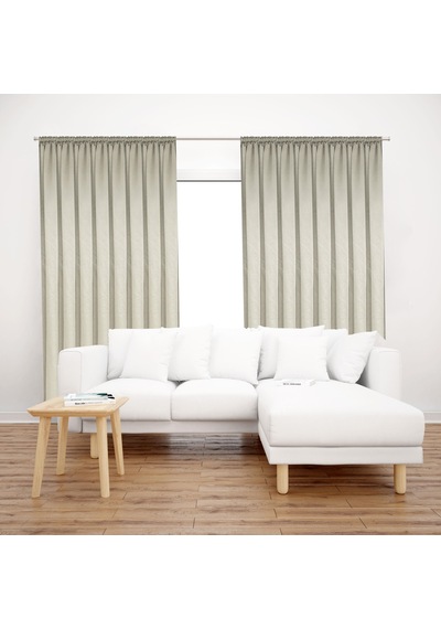 Premier Home Saten Fon Perde 140x260 Bej