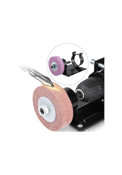 Homyl Elektrikli Matkap Kesme Standı Taşlama Pembe-disk