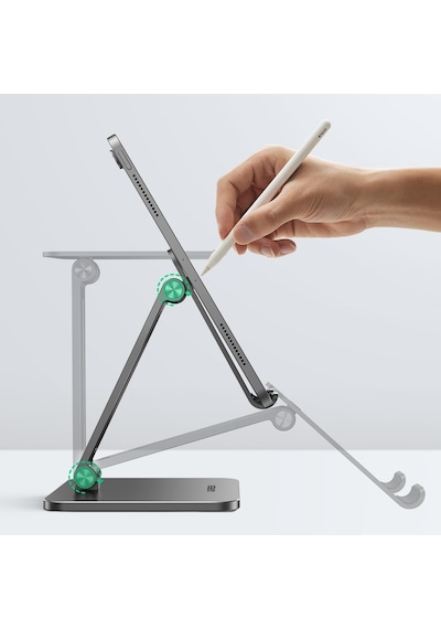 Ugreen Alüminyum Katlanabilir Masaüstü Telefon Tablet Apple Uyumlu iPad Standı Antrasit