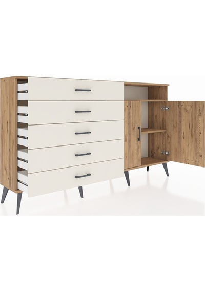 Arges Konsol 2 Raflı 5 Çekmeceli 2 Kapaklı 176x30x99 Çam-çam/ayta Çam-çam/aytaşı Arges Konsol 2 Raflı 5 Çekmeceli 2 Kapaklı 176x30x99 Çam-çam/ayta Çam-çam/aytaşı